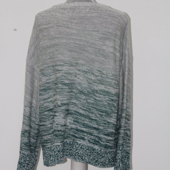 Style & Co Sweater Marl Braid Pullover Green XL - Picture 3 of 3